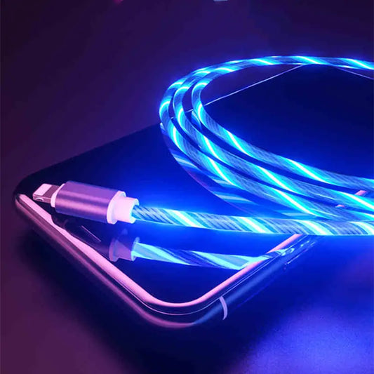 Câble de recharge lumineux LED pour iPhone montréal
