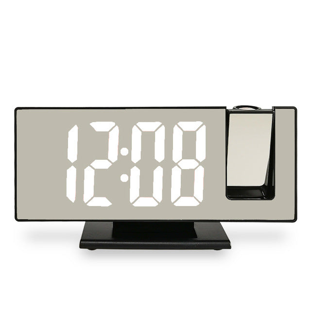 Projectable Alarm Clock Mirror with Digital Alarm